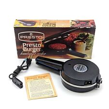 Vintage Presto Burger Hamburger Cooker Electric Griddle Broiler MB1 picture