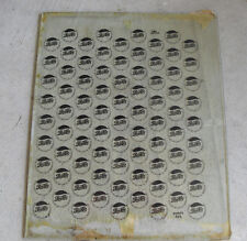 Rare 1950s Pepsi Cola Brookfield MO Bottle Cap Factory Glass Printing Plate  picture