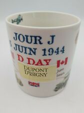 D Day June 1944 Mug Utah, Omaha, Juno, Sword Beach French 3 1/2 inches picture