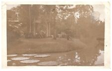 RPPC Java Indonesia Botanical Garden Postcard Posted 1910 DAMAGED picture