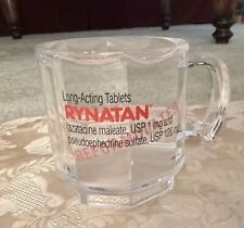 Vintage Drug Rep Rynatan Mug Pharmaceutical Advertisement- Clear Acrylic Mug picture