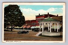 Exeter NH-New Hampshire, Water Street, Antique, Vintage c1926 Souvenir Postcard picture