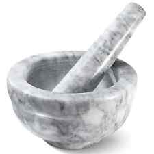 Mortar and pestle set Marble gray 3.75 