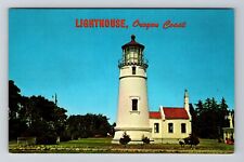 Oregon Coast OR-Oregon, Scenic Lighthouse View, Vintage Postcard picture
