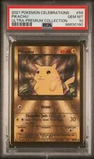 PSA 10 GEM MT Pokemon Celeb. Pikachu #58 Gold Metal Ultra Premium Collection picture