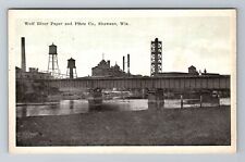 Shawano WI-Wisconsin, Wolf River Paper & Fibre Co, Antique, Vintage Postcard picture