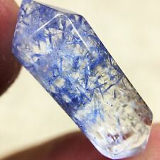 9Ct Very Rare NATURAL Beautiful Blue Dumortierite Quartz Crystal Pendant picture