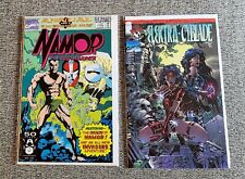 2 Vintage Marvel Comics - Namor & Elektra Cyblade (in Plastic Sleeves) picture