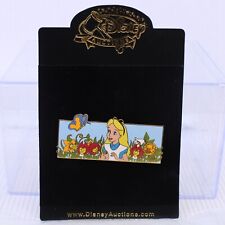 B4 Disney Auctions LE 100 Pin Alice in Garden Flowers Bread Butterfly Manu Flaws picture