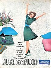 Congoleum vinyl floor ad vintage 1963 original flooring advertisement picture