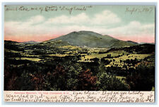 1907 Mt. Ascutney From Claremont New Hampshire NH Mill Village NH Postcard picture