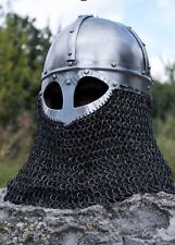 Medieval Gjermundbu Bassinet Helmet 14 Gauge Knights Templar Crusader Armour picture