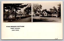 Pine Breeze Cottage West Hurley New York Vintage RPPC Postcard c1947-ANSCO picture