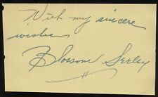 Blossom Seeley d1974 signed autograph 3x5 Cut Actress Singer Jazz Ragtime Music picture