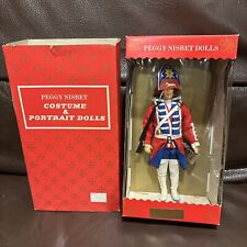 Vintage British Soldier Red Coat Doll-Peggy Nisbet Doll w/partial paper tag-9 in picture
