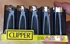 Clipper/Brio Black  Silver Cap  Disposable Lighters  (50) Display picture