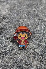 Monkey D. Luffy with Meat Enamel Pin One Piece picture