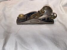 Vintage Antique 6” STANLEY Adjustable Mouth Small Block Plane With Blade picture