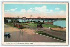 c1920's New Keokuk Hamilton Bridge Keokuk Iowa IA Antique Unposted Postcard picture