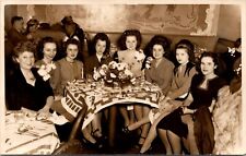 Dallas TX Century Room Hotel Adolphus Young Girls Group Vintage Photograph picture
