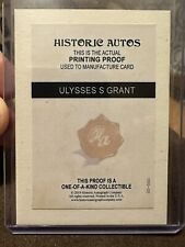 2019 Historic Autograph Civil War Divided ulysses s. grant printing proof picture