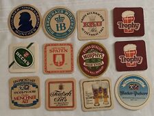 Lot of 12 Vintage Beer Coasters German & Others picture
