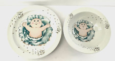Vintage Cabbage Patch Kids Plate and Bowl Set Royal Worcester 1984 picture