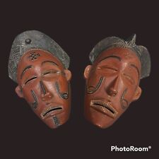 African tribal mask Mwana Pwo Angola Congo cingelyengelye cross Red Clay picture