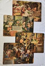 PRICE DROP Vintage 1940's Merry Melodies Looney Tunes  4 Placemat Set  picture