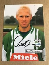 Uwe Weidemann, Germany 🇩🇪 FC Gütersloh 1997/98 hand signed picture