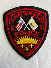 Vintage West Warwick RI Police Rare 2.5’x 3’ Patch Brand New picture