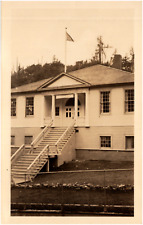 Ketchikan Indian School Building in Alaska AK 1920s RPPC Postcard Photo picture