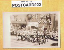 CT Willimantic 1931 antique RPPC postcard VFW PARADE Curren & Flynn Druggist sig picture