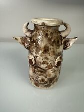 Handmade Cow Bull Vase Pitcher Vintage Americana Porcelain Pottery picture