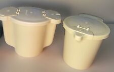 Vintage Tupperware Yellow Sugar & Creamer with lids 577-10 & 574-11 picture
