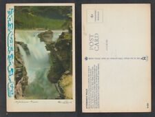 Jasper Alberta Athabasca Falls  Unused Topographical Postcard picture