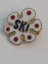 1979 SKI White Snowflake Lapel Pin picture