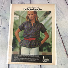 Vtg 1979 Bobbie Brooks w Jessica Lange Print Ad Genuine Magazine Advertisement picture