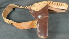 Boyt Leather Gun Holster With Ammo Belt 38 Special Great Shape Vintage Western  picture