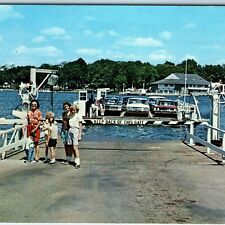c1960s Stow-Bemus Point, N.Y Ferry on Beautiful Chautauqua Lake Family Cars A221 picture