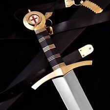 Medieval Knights templar Sword - Handcrafted Templar Sword crusader long sword picture