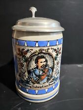 King Ludwig II of Bavaria German Lidded Tankard Beer Stein Mug Richco 0.5L picture