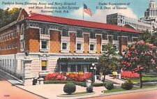 Hot Springs Arkansas Fordyce Baths Government Run 1950 Linen Postcard picture