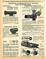 1961 Print Ad of Redfield International Match Rifle Front & Receiver Sights picture