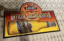 Vintage Miller Genuine Draft Beer Metal Official Darting Center Dart Sign MGD picture
