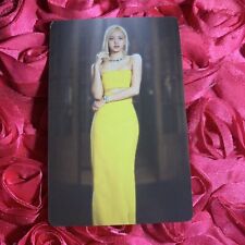 Lisa BLACKPINK Crystal Flower Edition Kpop Girl Photo Card Yellow Dress 2 picture