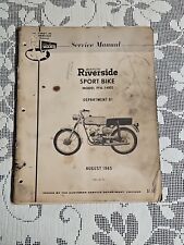 1965 Wards Riverside Owners Guide Sport Bike Model #FFA 14003 Motorcycle picture
