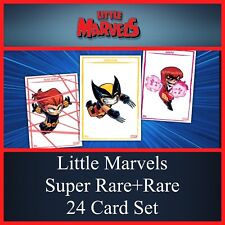 LITTLE MARVELS SUPER RARE+RARE 24 CARD SET-TOPPS MARVEL COLLECT DIGITAL picture