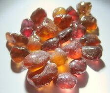 78.55 carats Natural Tanzanian Orange Garnet Alluvial Crystals - Facet Rough picture