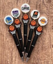 Basketball pen Clippers, Warriors, Kings, Suns, & Lakers. Fan gifts. Collect picture